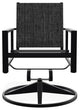 Tribeca Sling Outdoor Swivel Rocker, Augustine Shadow/Black