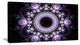 Light Purple Pattern with Circles, Oversized Abstract Canvas Art Print, 60x28