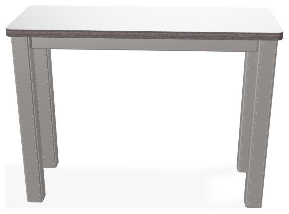 10" x 27" Rustic Outdoor End Table, Warm Gray