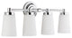 Sheffield Vanity Wall Sconce 4 Light, Polished Chrome