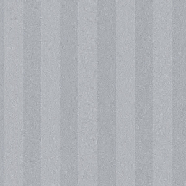 1.25" Wide Stripe Wallpaper, Silver, Sample