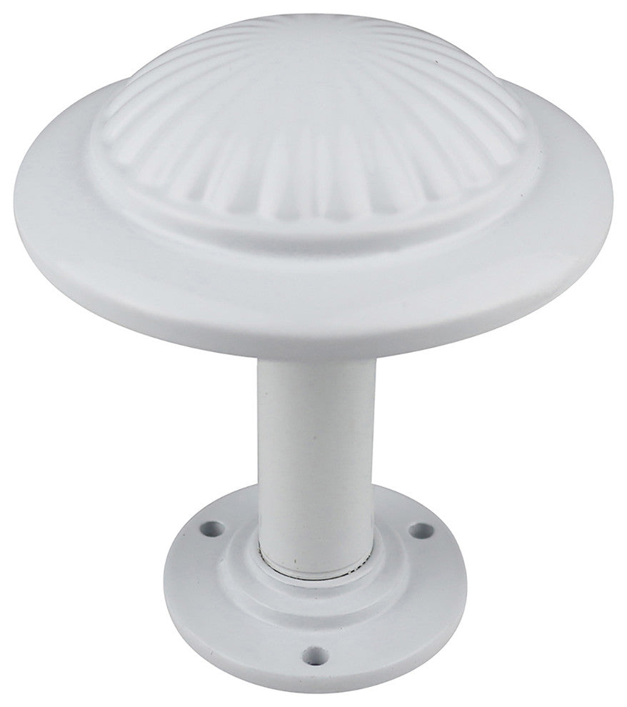 Tumulo Metal Drapery Medallion Holdback, Glossy White