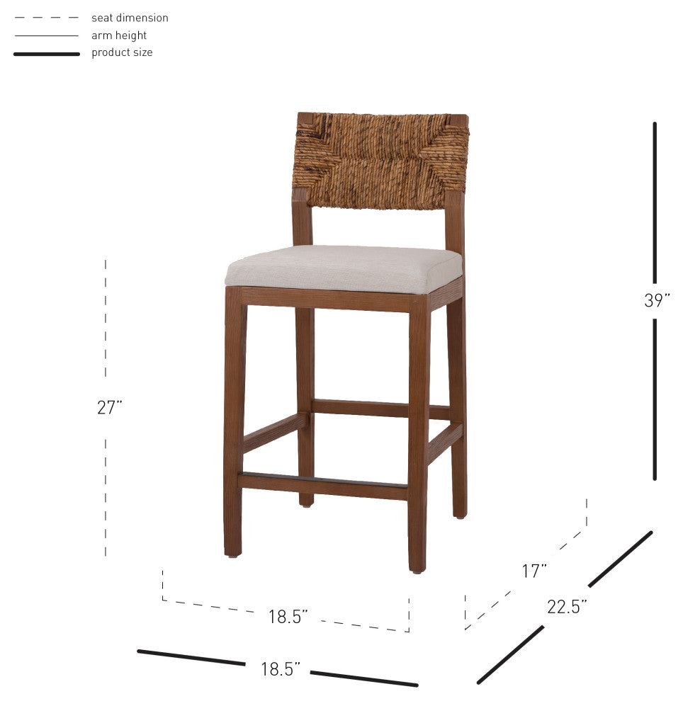 Lyon Abaca Counter Stool