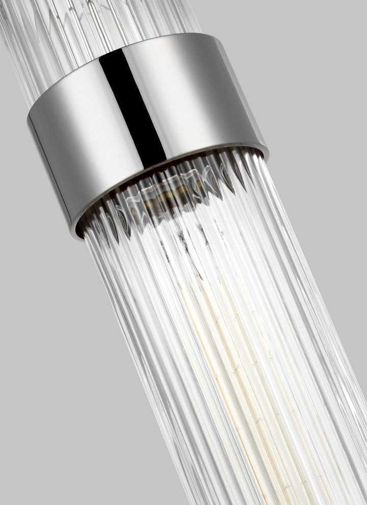 Geneva Medium Pendant, Polished Nickel