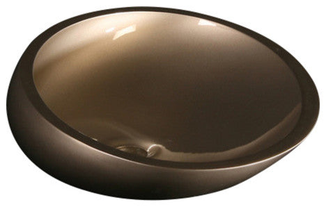Vetro European Vessel Sink, Platinum