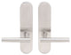 Copenhagen Lever, Tubular Full Dummy Pair, Left Hand, Satin Stainless Steel