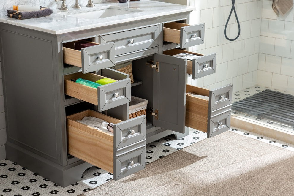 South Bay 43" Bathroom Vanity, Gray Finish