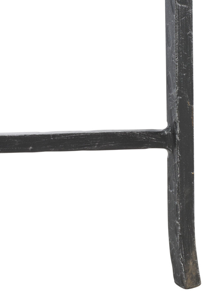 Safavieh Couture Tauri Metal Coffee Table, Black/Clear