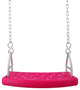 Flat Swing Seat, Uncoated Chains and Hooks, SSS Logo Sticker, Pink