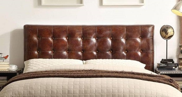 Malcolm Vintage Metal Upholstered Queen Size Bed