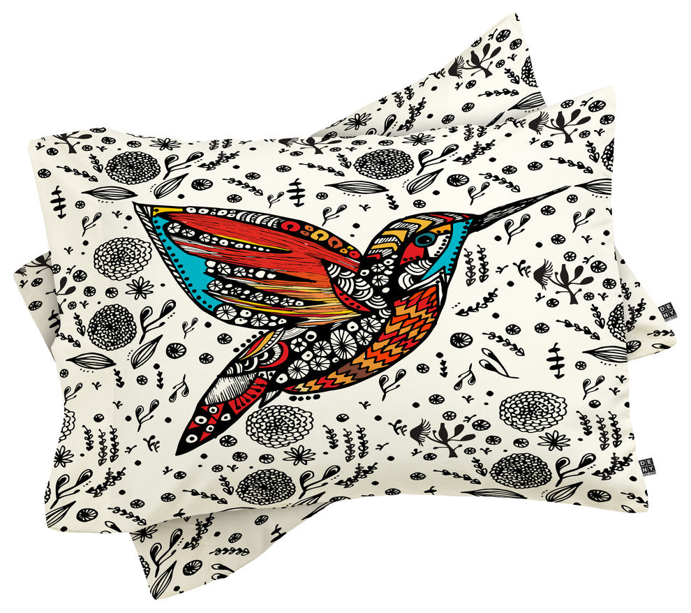 Deny Designs Julia Da Rocha Humming Bird In Paradise Pillowcase