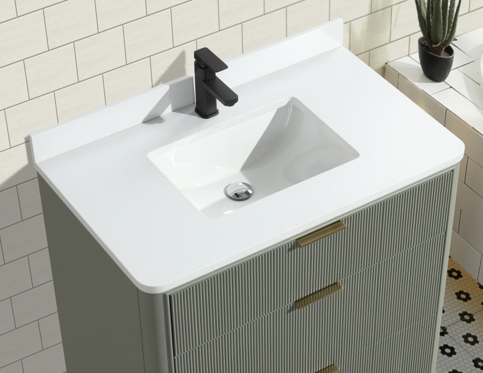 Ari Kitchen and Bath Aria 36" Freestanding Bathroom Vanity Sage