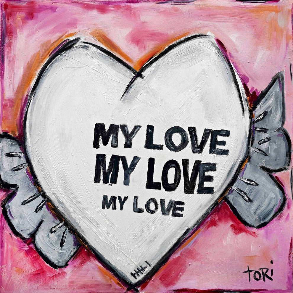 "My Love" Painting Print on Canvas by Tori Campisi