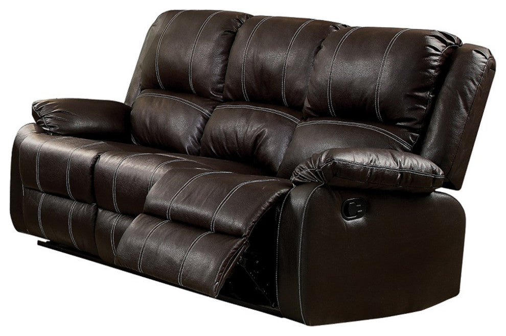 ACME Zuriel Motion Sofa, Brown Synthetic Leather