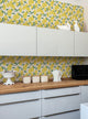 Lemon Peel and Stick Vinyl Wallpaper, 24"w X 60"h