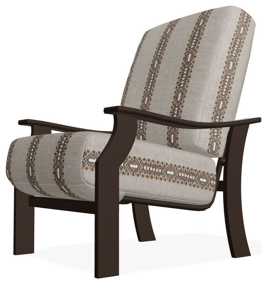 St. Catherine Deep Seat Outdoor Armchair, Guru Walnut/Kona