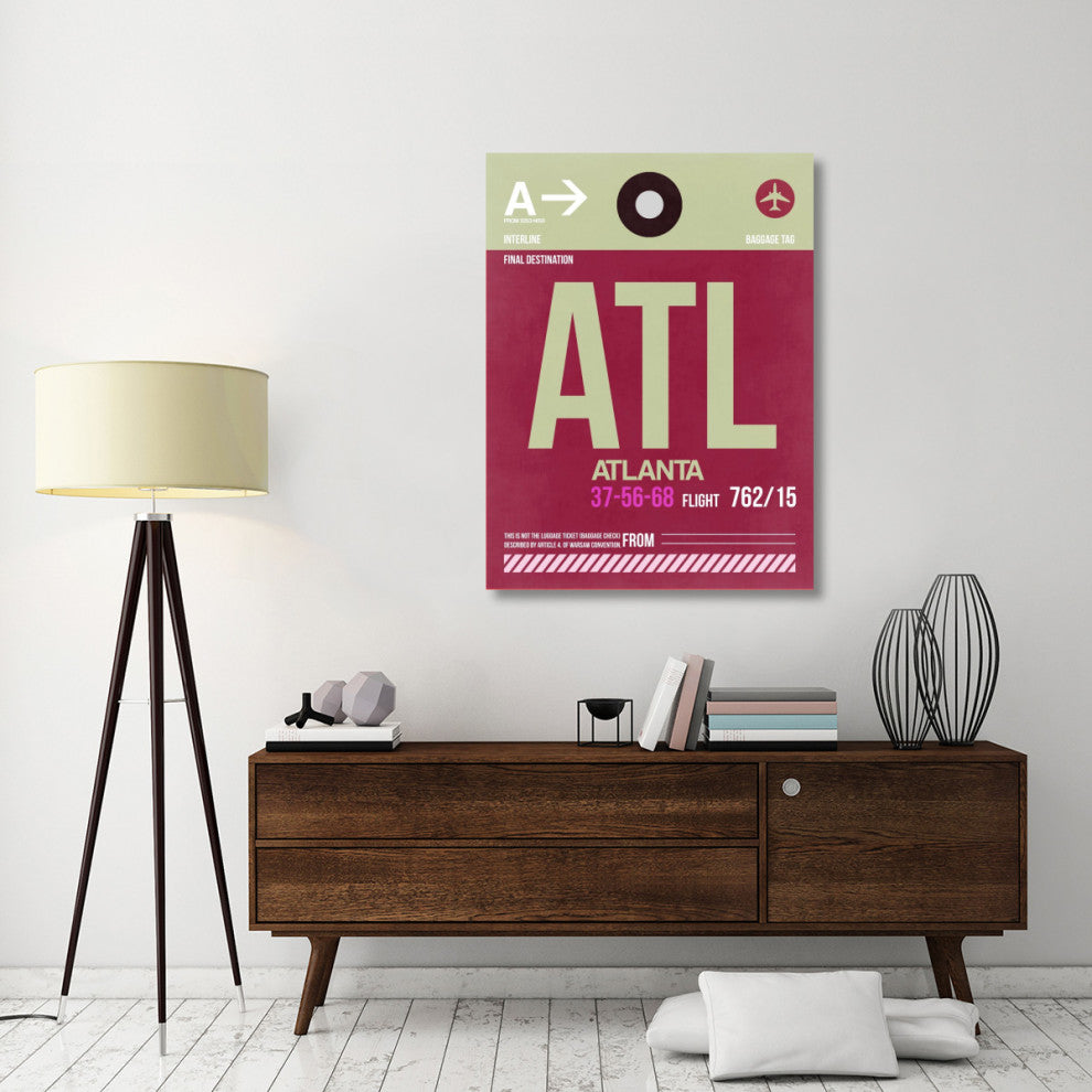 "ATL Atlanta Luggage Tag 2" Fine Art Print
