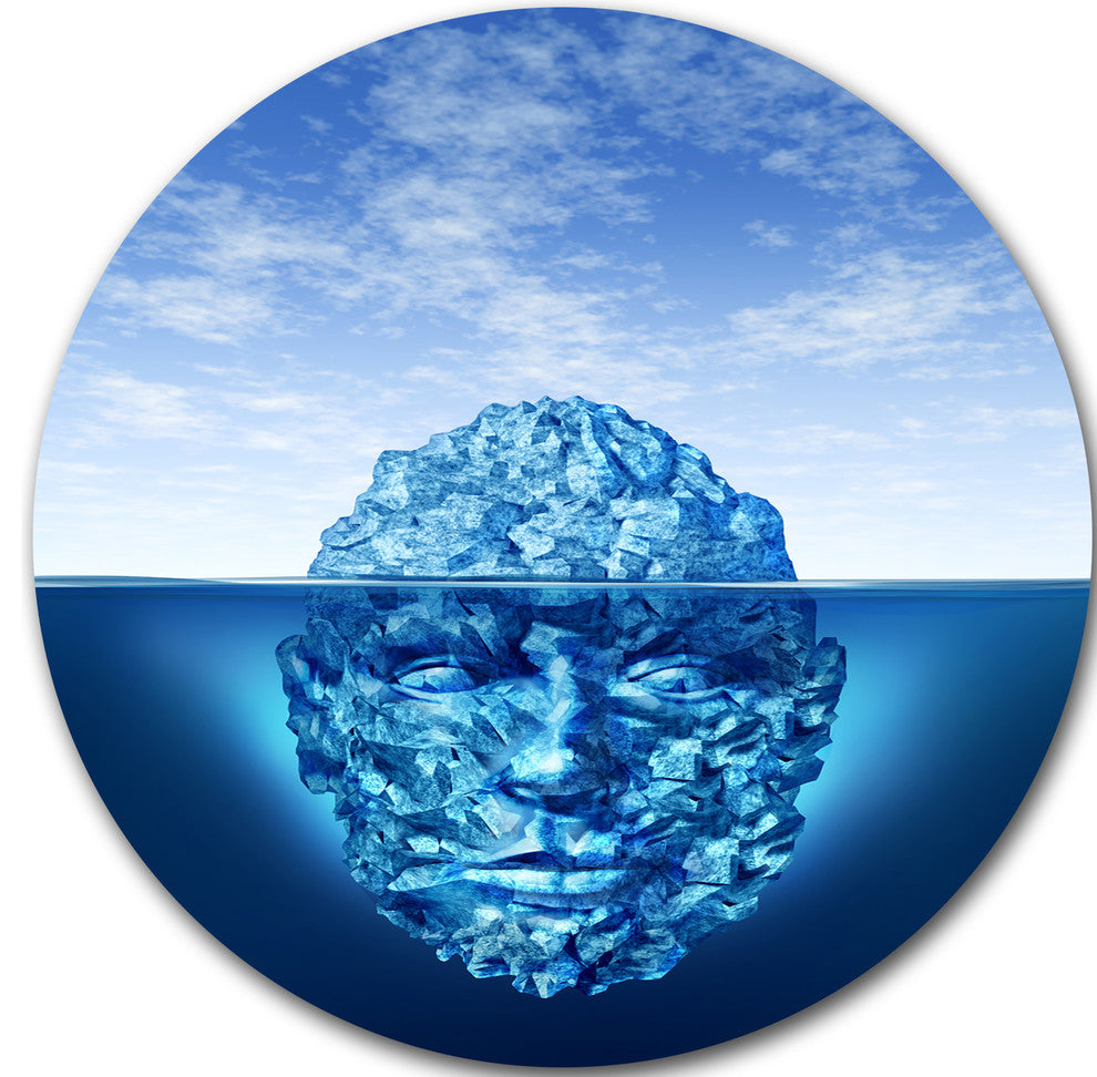 Exploration And Discovery, Digital Art Abstract Disc Metal Artwork, 36"