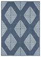 Nimes Diamond Mirage Area Rug, Dark Blue, 3'3"x5'