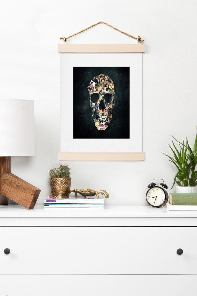 Deny Designs Ali Gulec Vintage Skull Art Print