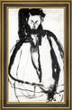 Amedeo Modigliani The Bearded Man - 18" x 27" Framed Premium Canvas Print