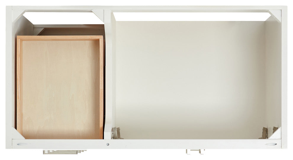 Ariel Stafford 42" Single Right Offset Sink Bathroom Vanity Base, White