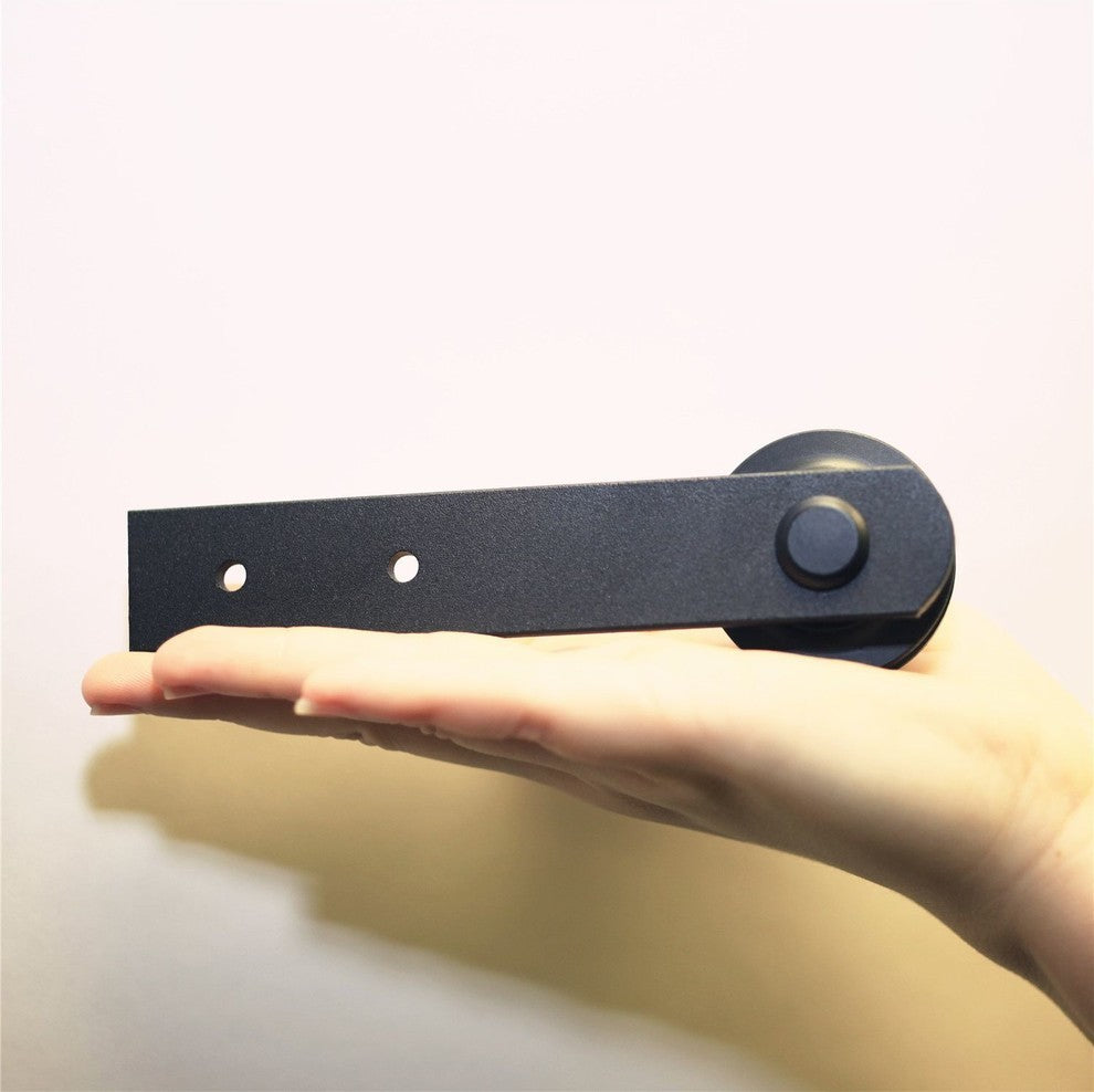 Mini Sliding Barn Door Hardware Kit, Straight Design, 84", Double