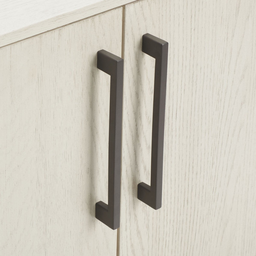 Safavieh Couture Mallory 4 Door Media Stand, White Wash