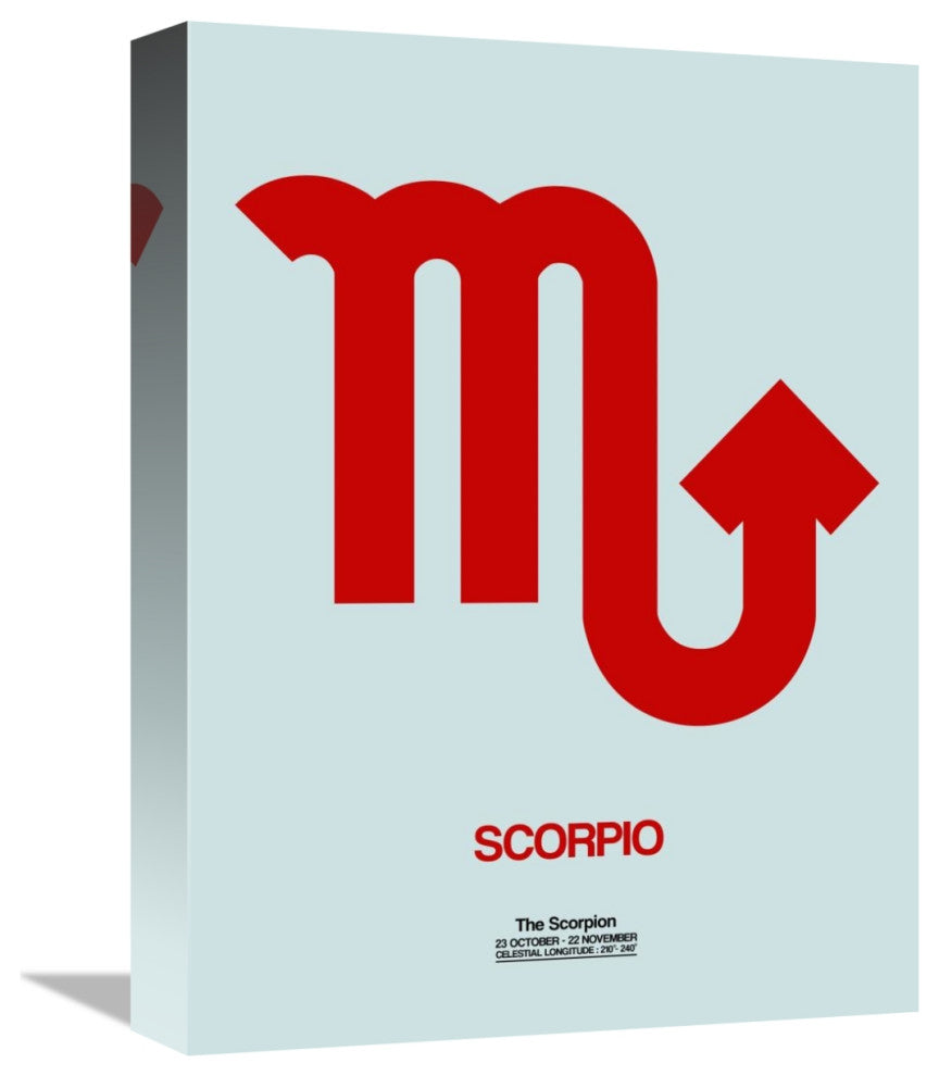 "Scorpio Zodiac Sign Red" Fine Art Print