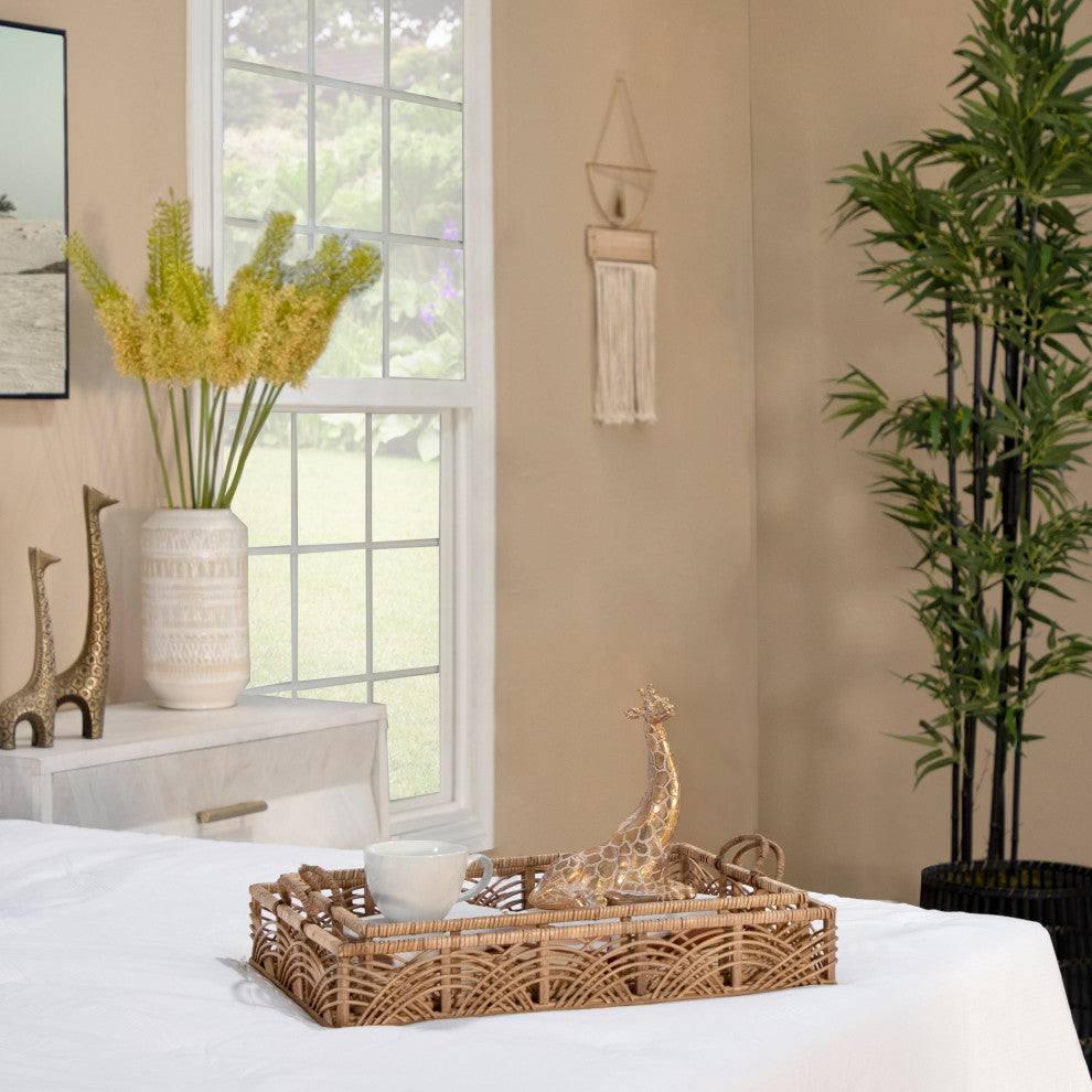 Resin 10" Sitting Giraffe, Gold