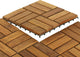 Bare Decor EZ-Floor in Solid Teak Wood, 1 Tile Only