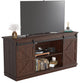 Farmhouse TV Stand for 65 Inch TV with Sliding Barn Doors and Storage Cabinets