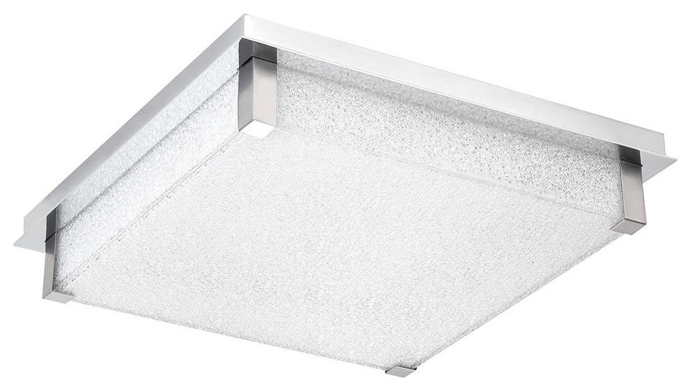 Vodka 14" LED Flush Mount 3500K, Brushed Nickel