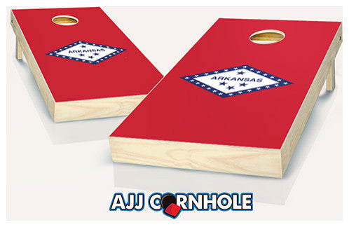 Arkansas Flag Cornhole Set
