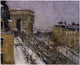 Gustave Loiseau Arc de Triomphe in the Snow Premium Canvas Print