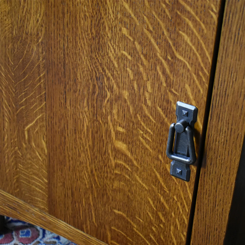 Mission Quarter Sawn Oak 1 Door, 1 Drawer Nightstand, Michael's Cherry