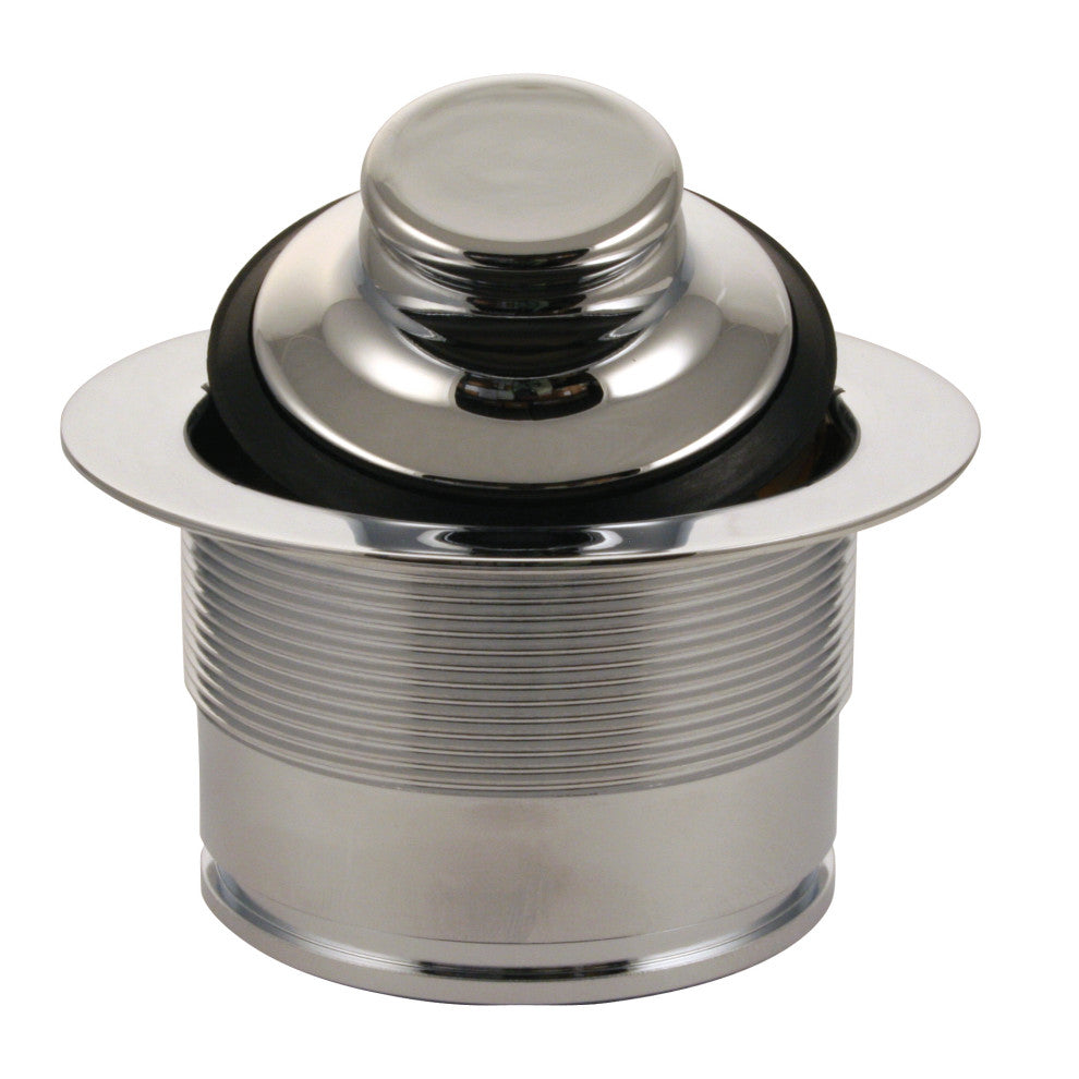 Ez-Mount Style Disposal Flange And Stopper In Polished Brass, Polished Nickel