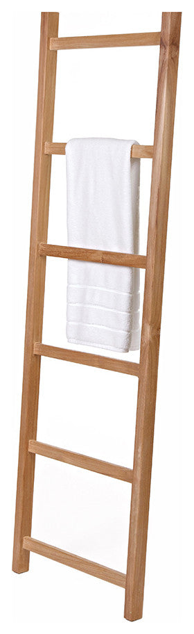 Teak Towel Ladder 71" (180 cm) with 6 bars