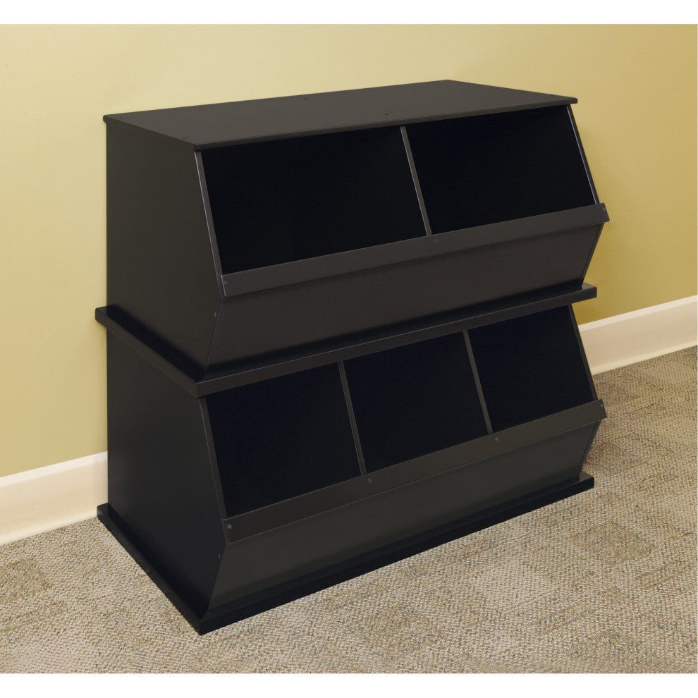 Three Bin Storage Cubby, Espresso