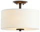 Marc 15" Metal LED Semi-Flush Mount, Oil Rubbed Bronze
