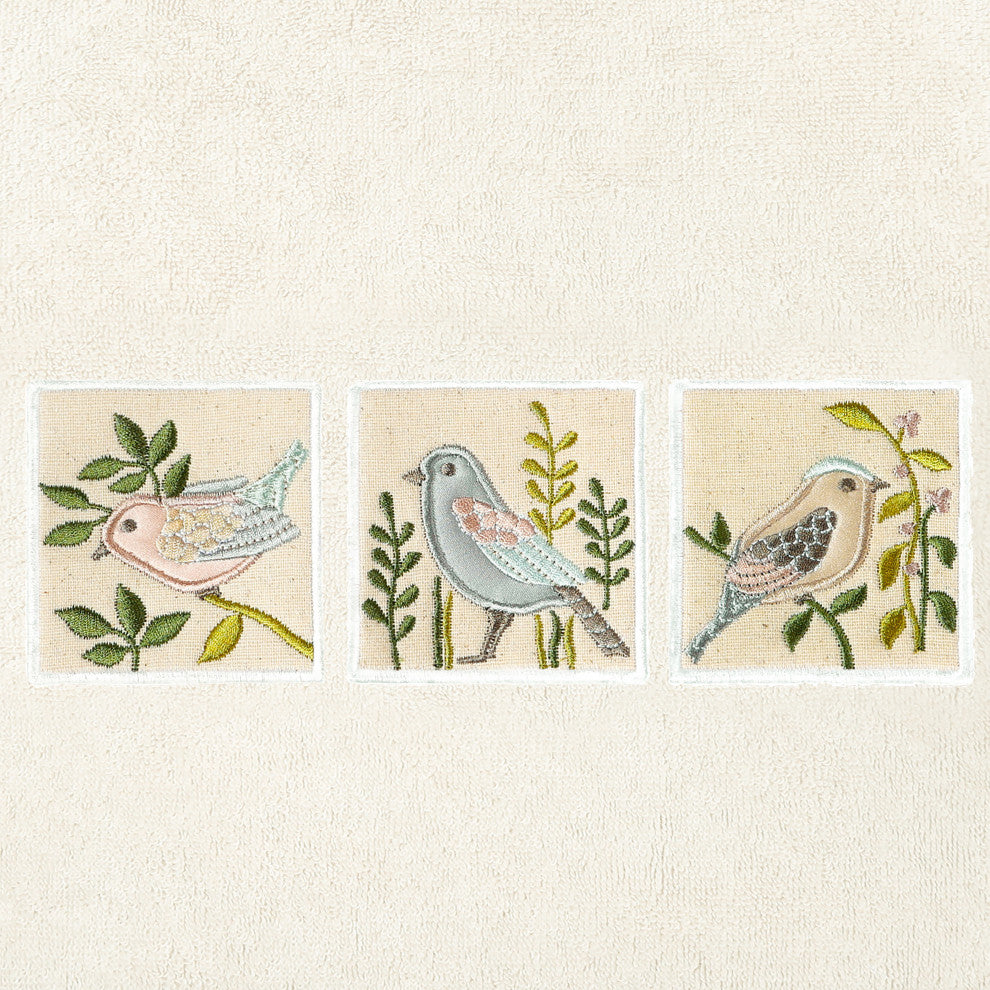 Linum Home Textiles 100% Turkish Cotton BELINDA 4PC Embellished Towel Set