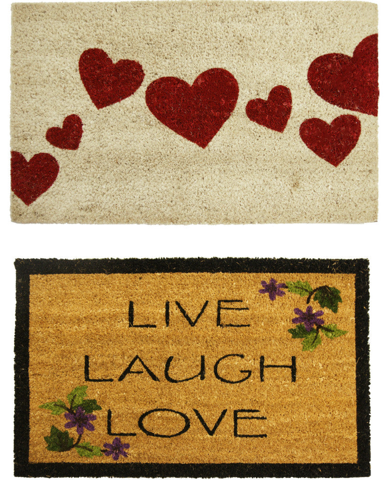 Rubber-Cal "Enduring Love" Doormat Kit 18" x 30" 2 Door Mats