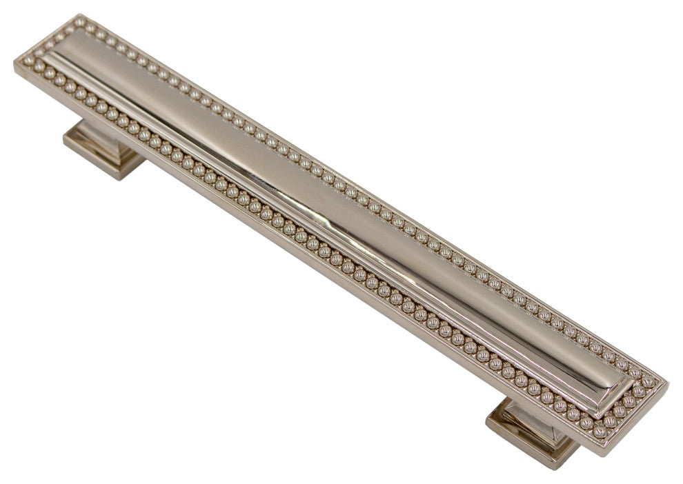 Perlina Pull, Polished Nickel, 6" Pull