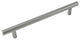160mm - 8 1/4" Overall - Builders Steel Plated T-Bar Pull - Brushed Satin Nickel