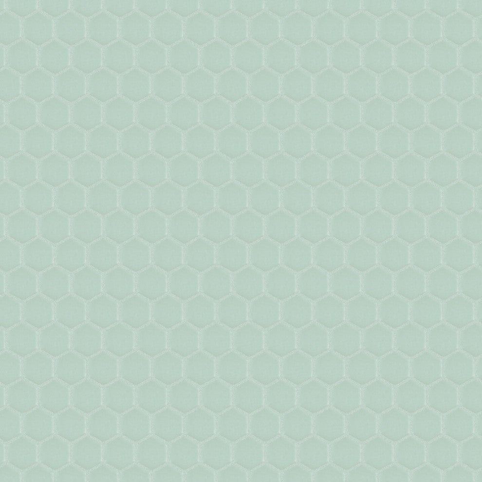 Metro Hex Matte Porcelain Mosaic Floor and Wall Tile, Green
