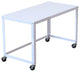 Hirsh Ready-to-assemble 48-inch Wide Mobile Metal Desk White