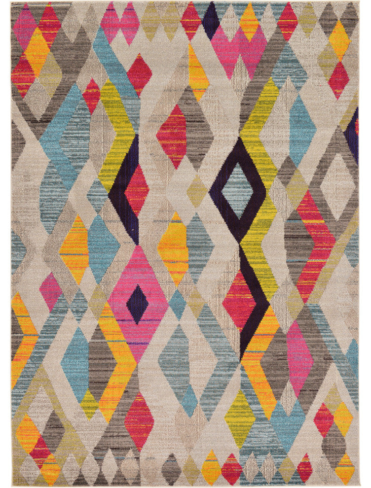 Unique Loom Multicolored Acadia Sedona 7' 0 x 10' 0 Area Rug