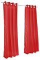 Canvas Jockey Red Outdoor Curtain with Grommets, 96"x50"