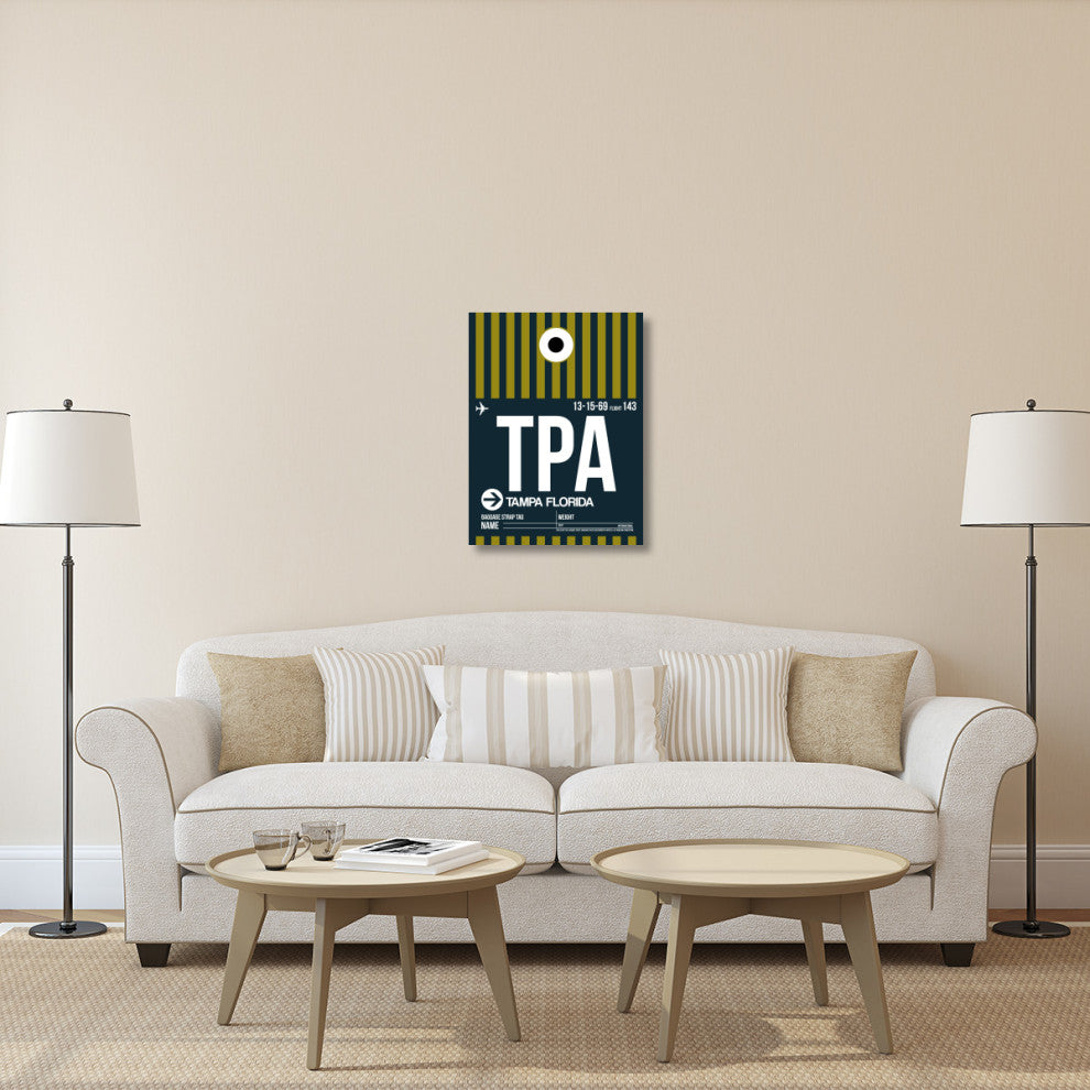 "TPA Tampa Luggage Tag 2" Fine Art Print