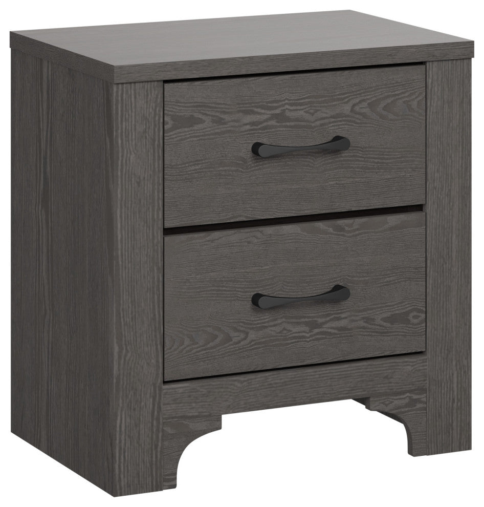 Carroll Stone Brown 2-Drawer Nightstand